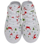 Christmas Texture, Pattern, Red, Craciun, Christmas, Snowflake, Half Slippers