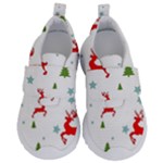 Christmas Texture, Pattern, Red, Craciun, Christmas, Snowflake, Kids  Velcro No Lace Shoes