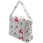 Christmas Texture, Pattern, Red, Craciun, Christmas, Snowflake, Box Up Messenger Bag