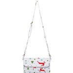 Christmas Texture, Pattern, Red, Craciun, Christmas, Snowflake, Mini Crossbody Handbag