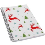 Christmas Texture, Pattern, Red, Craciun, Christmas, Snowflake, 5.5  x 8.5  Notebook