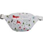 Christmas Texture, Pattern, Red, Craciun, Christmas, Snowflake, Fanny Pack