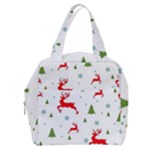 Christmas Texture, Pattern, Red, Craciun, Christmas, Snowflake, Boxy Hand Bag