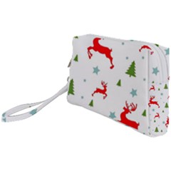 Christmas Texture, Pattern, Red, Craciun, Christmas, Snowflake, Wristlet Pouch Bag (Small) from ArtsNow.com