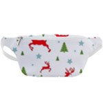 Christmas Texture, Pattern, Red, Craciun, Christmas, Snowflake, Waist Bag 