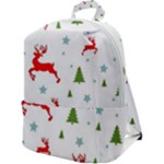 Christmas Texture, Pattern, Red, Craciun, Christmas, Snowflake, Zip Up Backpack