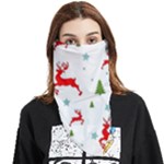 Christmas Texture, Pattern, Red, Craciun, Christmas, Snowflake, Face Covering Bandana (Triangle)