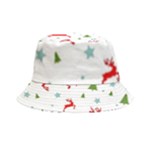 Christmas Texture, Pattern, Red, Craciun, Christmas, Snowflake, Inside Out Bucket Hat