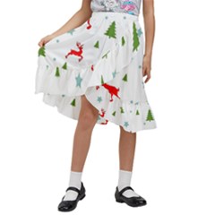 Kids  Ruffle Flared Wrap Midi Skirt 