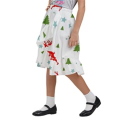 Kids  Ruffle Flared Wrap Midi Skirt 