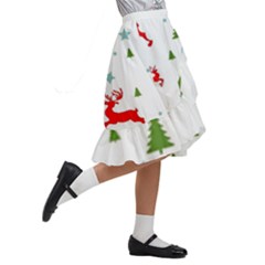 Kids  Ruffle Flared Wrap Midi Skirt 