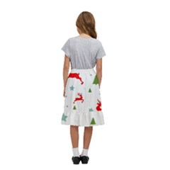 Kids  Ruffle Flared Wrap Midi Skirt 