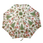 Christmas Texture, Pattern, Red, Tree, Craciun, Green, Christmas Folding Umbrellas