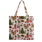 Christmas Texture, Pattern, Red, Tree, Craciun, Green, Christmas Zipper Grocery Tote Bag