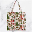 Zipper Grocery Tote Bag 