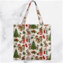 Zipper Grocery Tote Bag 