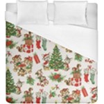 Christmas Texture, Pattern, Red, Tree, Craciun, Green, Christmas Duvet Cover (King Size)