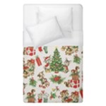 Christmas Texture, Pattern, Red, Tree, Craciun, Green, Christmas Duvet Cover (Single Size)