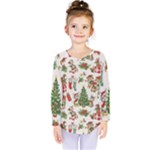 Christmas Texture, Pattern, Red, Tree, Craciun, Green, Christmas Kids  Long Sleeve T-Shirt