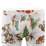 Christmas Texture, Pattern, Red, Tree, Craciun, Green, Christmas Men s Boxer Briefs