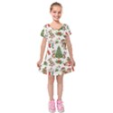 Kids  Short Sleeve Velvet Dress 