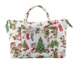 Christmas Texture, Pattern, Red, Tree, Craciun, Green, Christmas Carry-on Travel Shoulder Bag