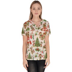 Women s V-Neck Scrub Top 