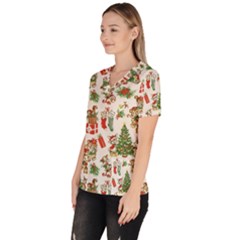 Women s V-Neck Scrub Top 