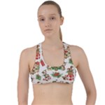 Christmas Texture, Pattern, Red, Tree, Craciun, Green, Christmas Criss Cross Racerback Sports Bra