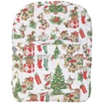 Christmas Texture, Pattern, Red, Tree, Craciun, Green, Christmas Full Print Backpack