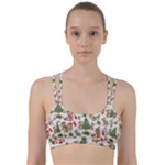 Christmas Texture, Pattern, Red, Tree, Craciun, Green, Christmas Line Them Up Sports Bra