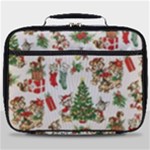 Christmas Texture, Pattern, Red, Tree, Craciun, Green, Christmas Full Print Lunch Bag