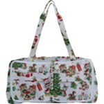 Christmas Texture, Pattern, Red, Tree, Craciun, Green, Christmas Multi Function Bag