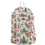 Christmas Texture, Pattern, Red, Tree, Craciun, Green, Christmas Foldable Lightweight Backpack