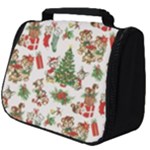 Christmas Texture, Pattern, Red, Tree, Craciun, Green, Christmas Full Print Travel Pouch (Big)