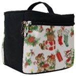 Christmas Texture, Pattern, Red, Tree, Craciun, Green, Christmas Make Up Travel Bag (Big)