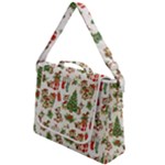 Christmas Texture, Pattern, Red, Tree, Craciun, Green, Christmas Box Up Messenger Bag