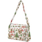 Christmas Texture, Pattern, Red, Tree, Craciun, Green, Christmas Front Pocket Crossbody Bag