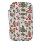 Christmas Texture, Pattern, Red, Tree, Craciun, Green, Christmas Waist Pouch (Small)