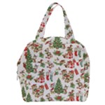 Christmas Texture, Pattern, Red, Tree, Craciun, Green, Christmas Boxy Hand Bag