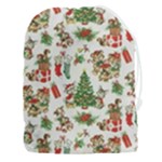 Christmas Texture, Pattern, Red, Tree, Craciun, Green, Christmas Drawstring Pouch (3XL)