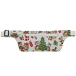 Christmas Texture, Pattern, Red, Tree, Craciun, Green, Christmas Active Waist Bag