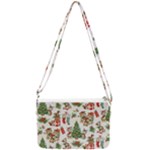 Christmas Texture, Pattern, Red, Tree, Craciun, Green, Christmas Double Gusset Crossbody Bag