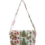 Christmas Texture, Pattern, Red, Tree, Craciun, Green, Christmas Removable Strap Clutch Bag