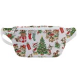 Christmas Texture, Pattern, Red, Tree, Craciun, Green, Christmas Waist Bag 