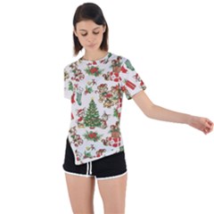 Asymmetrical Short Sleeve Sports T-Shirt 