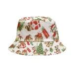 Christmas Texture, Pattern, Red, Tree, Craciun, Green, Christmas Inside Out Bucket Hat