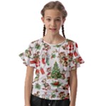 Christmas Texture, Pattern, Red, Tree, Craciun, Green, Christmas Kids  Cut Out Flutter Sleeves