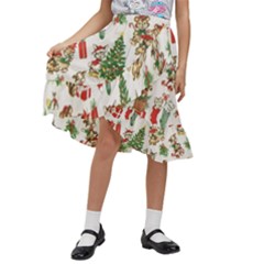 Kids  Ruffle Flared Wrap Midi Skirt 