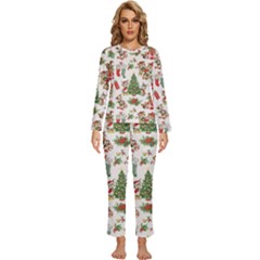 Womens  Long Sleeve Lightweight Pajamas Set 